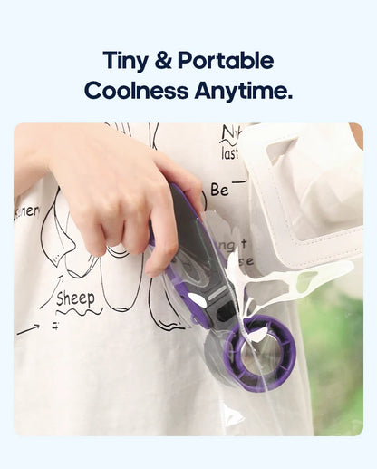 Outdoor Foldable Portable Handheld Fan Mini Cooling Rechargeable 3600mAh 100-level Free Control High Speed Turbo Fan